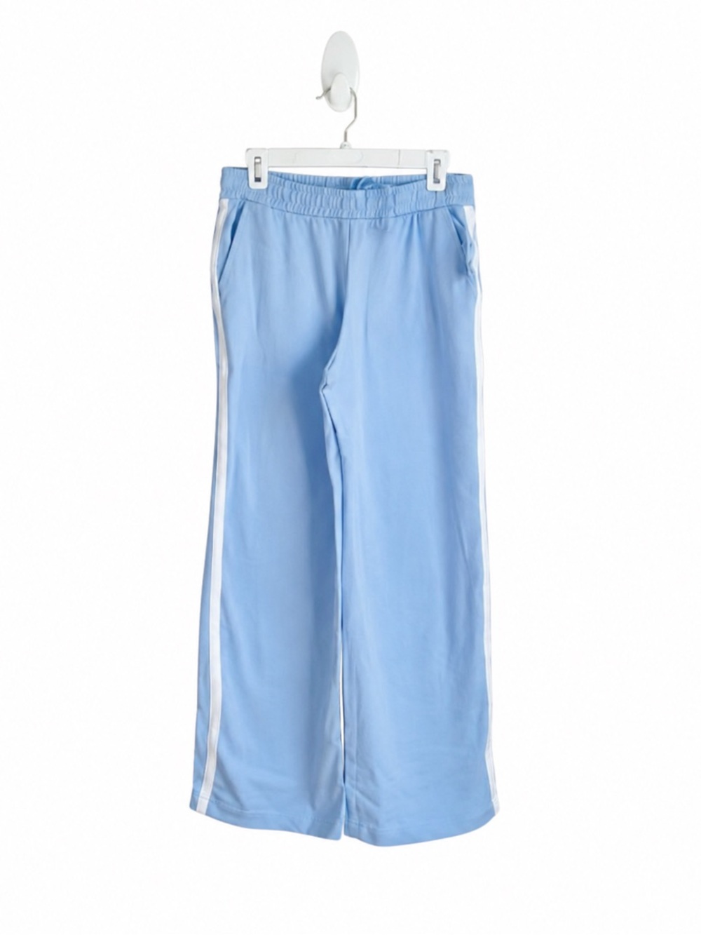 NWT Old Navy High-Waisted SoComfy Wide-Leg Sweatpants Light Blue & White Size SP - Picture 11 of 12